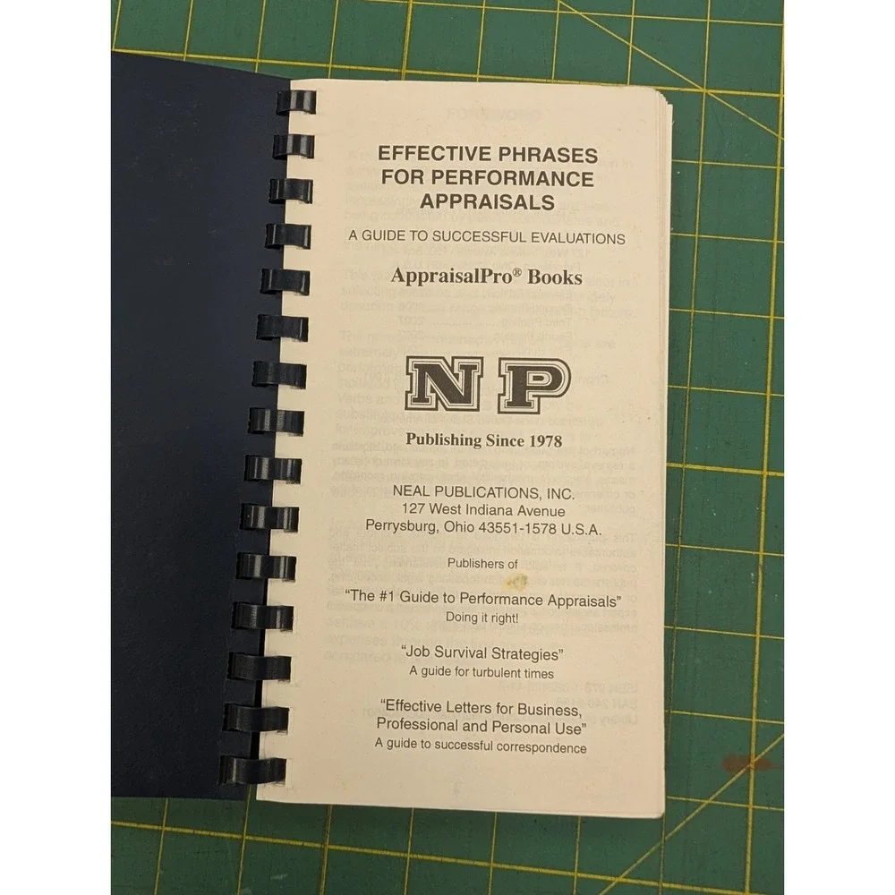 Effective Phrases for Performance Appraisals Eleventh Edition James E Neal, Jr.